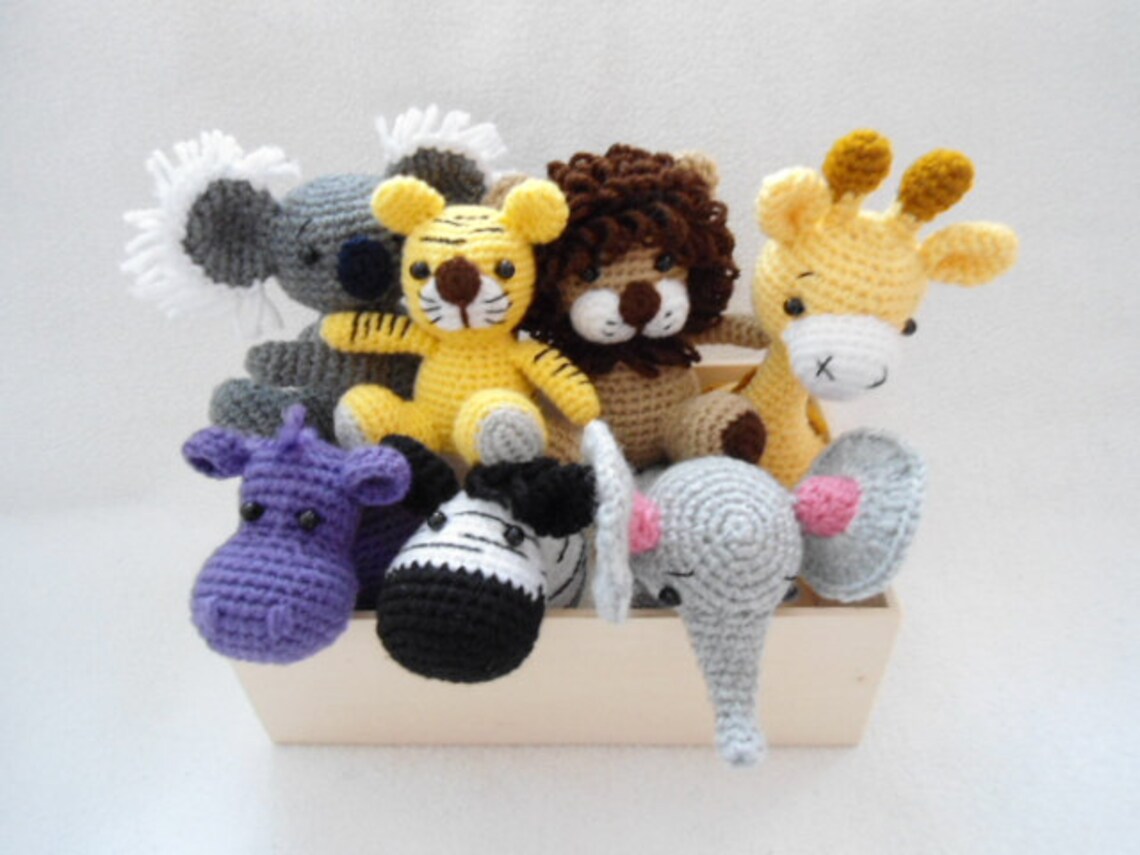 Zoo Animals Crochet Pattern Etsy