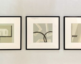 original abstract painting set acrylic art includet frame by mila schöneberg