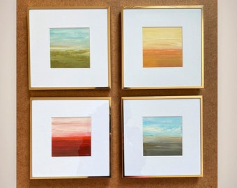 original oil painting landscape framed set painting modern wall art