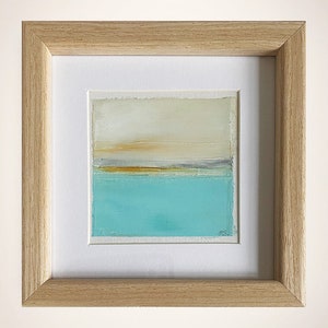 oil painting framed landscape painting abstract small painting wall art