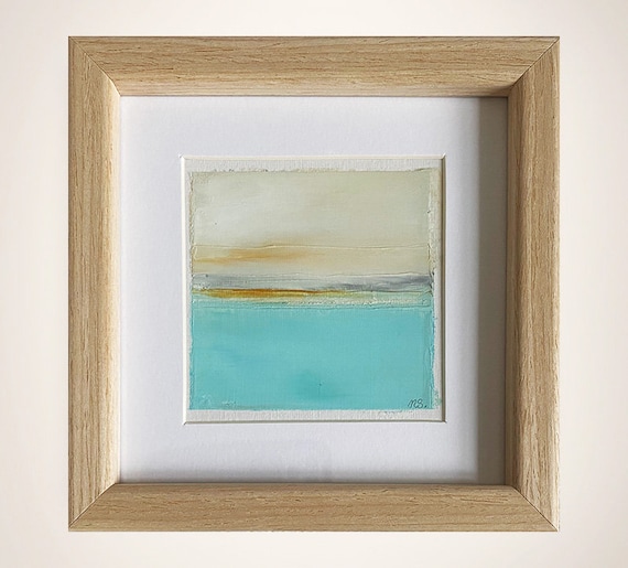 oil painting framed landscape painting abstract small painting wall art