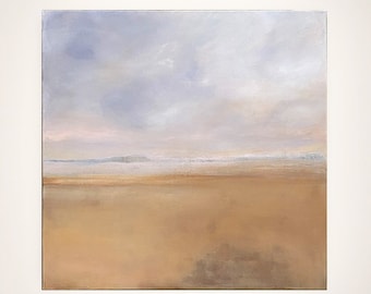 Dipinto acrilico xl dipinto di paesaggio pronto da appendere, arte moderna da parete per la casa di M.Schöneberg