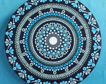 Mandala draaiplateau, draaiplateau, lazy Susan 35 cm
