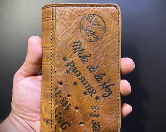 Spalding Mike de la Hoz Leather baseball glove Field Notes Cover