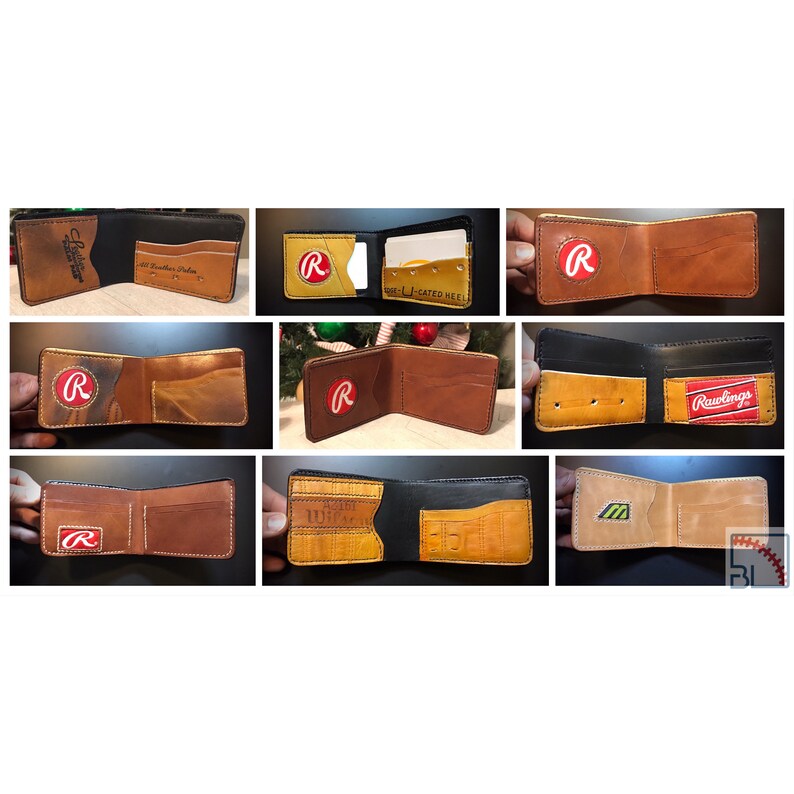 Custom Graduation Baseball Glove Wallet Bifold Gift