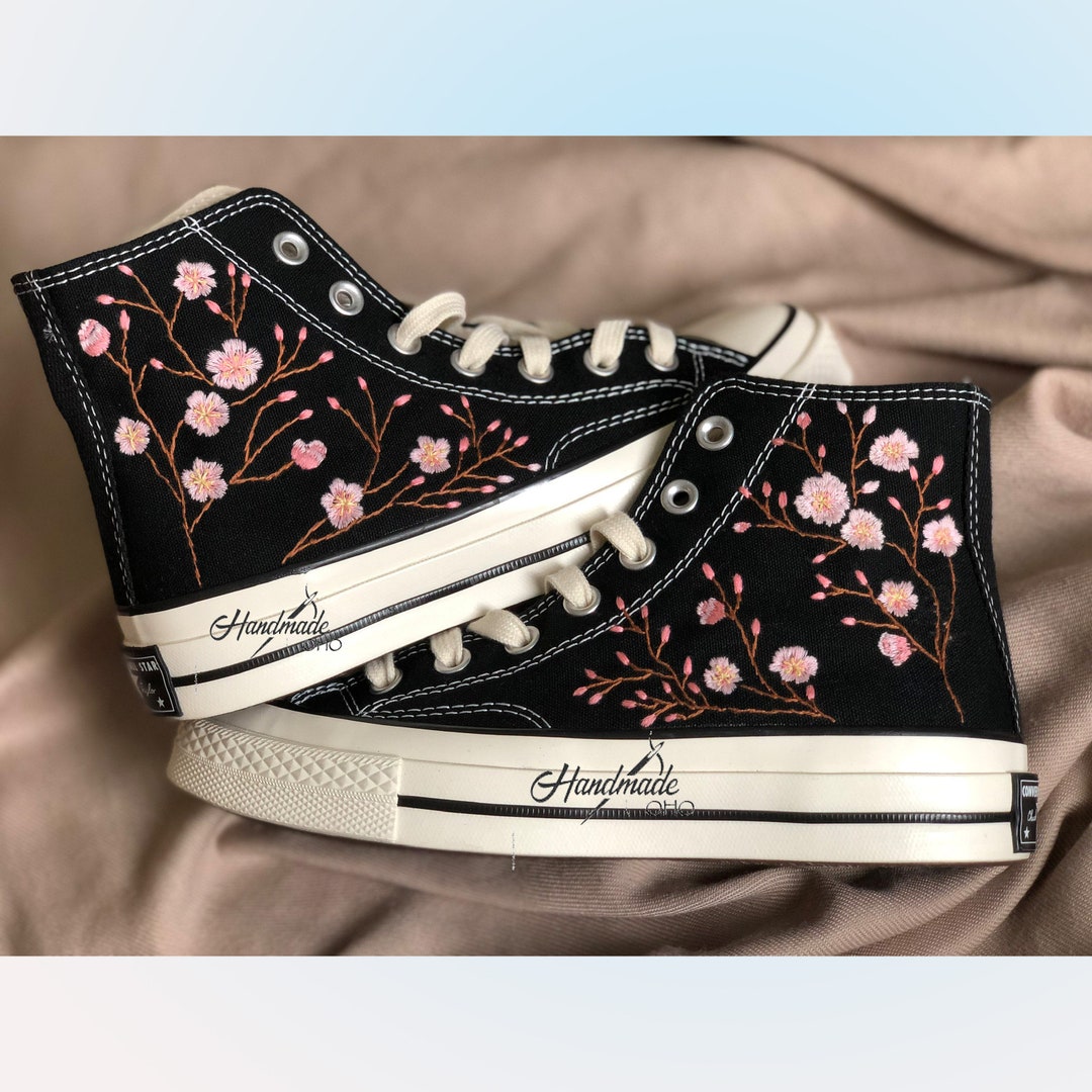 converse shoes floral