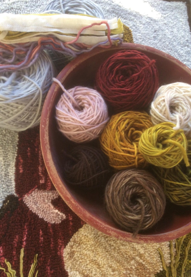 Hand Dyed Yarn Punch Needle Kit 'Found' Etsy