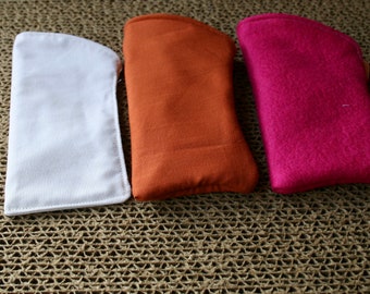 Eyeglass Case in plain color fabric