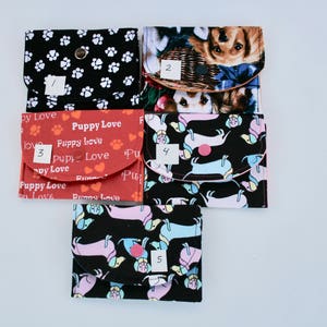 Dog Lovers Coin Purse~Pick Your Dog Theme Print~Fabric Snap Coin Pouch