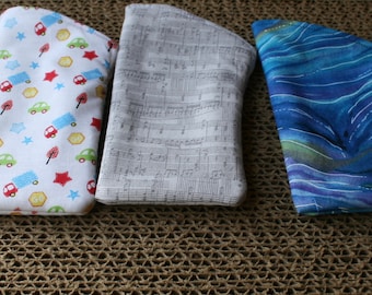 Fabric Eyeglass Cases, Music Notes Case, Unisex Eye Case
