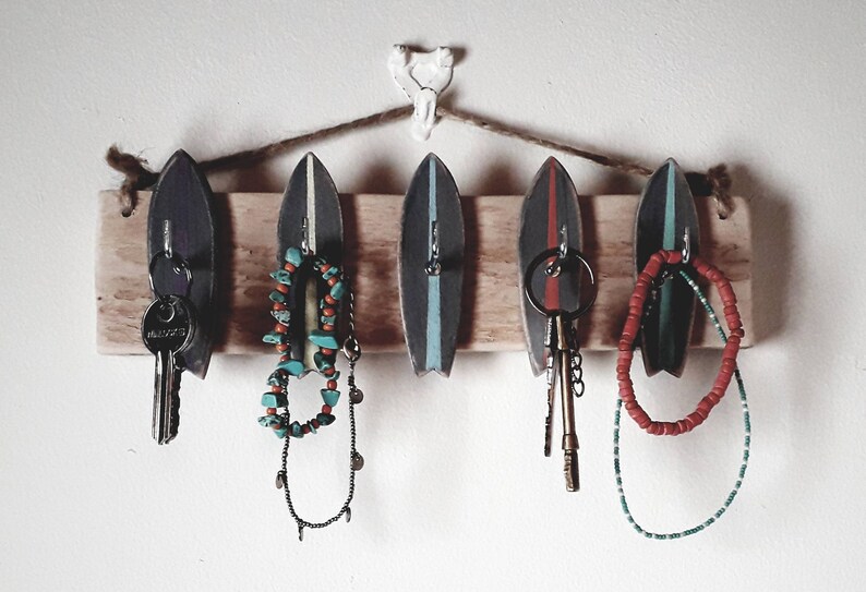 Surfboard Hooks/ Jewellery Organiser / Jewelry Organizer/ Etsy