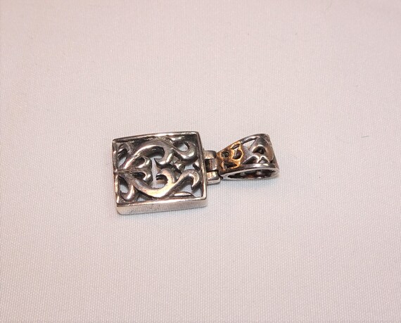 Rectangular Sterling Design Pendant - image 2
