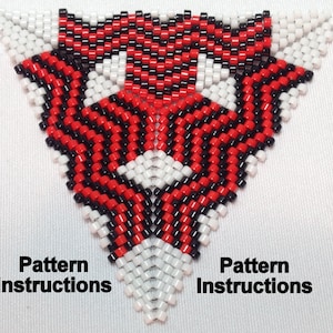 Bead Pattern Instructions: Peyote Triangle Pattern Tri6347