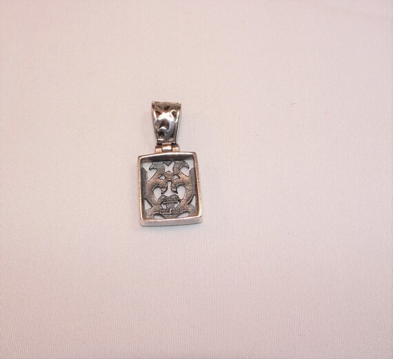 Rectangular Sterling Design Pendant - image 3