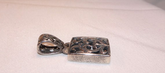 Rectangular Sterling Design Pendant - image 4
