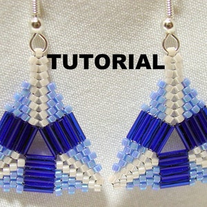 Tutorial: Peyote Triangle Bugle Beaded Earrings