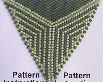 Bead Pattern Instructions: Peyote Triangle Pattern Tri6619