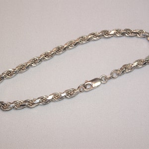 Vintage Sterling Italian Chain Bracelet - 7 1/8 inches