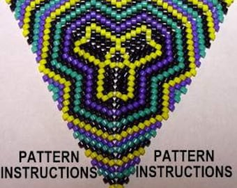 Bead Pattern Instructions: Peyote Triangle Pattern Tri5614