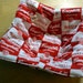 Microwave Bowl Holder / Cozy in Campbell Soup Print Fabric