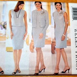 Uncut Butterick 6002, Ellen Tracy design, Jacket, Dress, Top & Skirt pattern, sizes 14, 16, and 18 image 1
