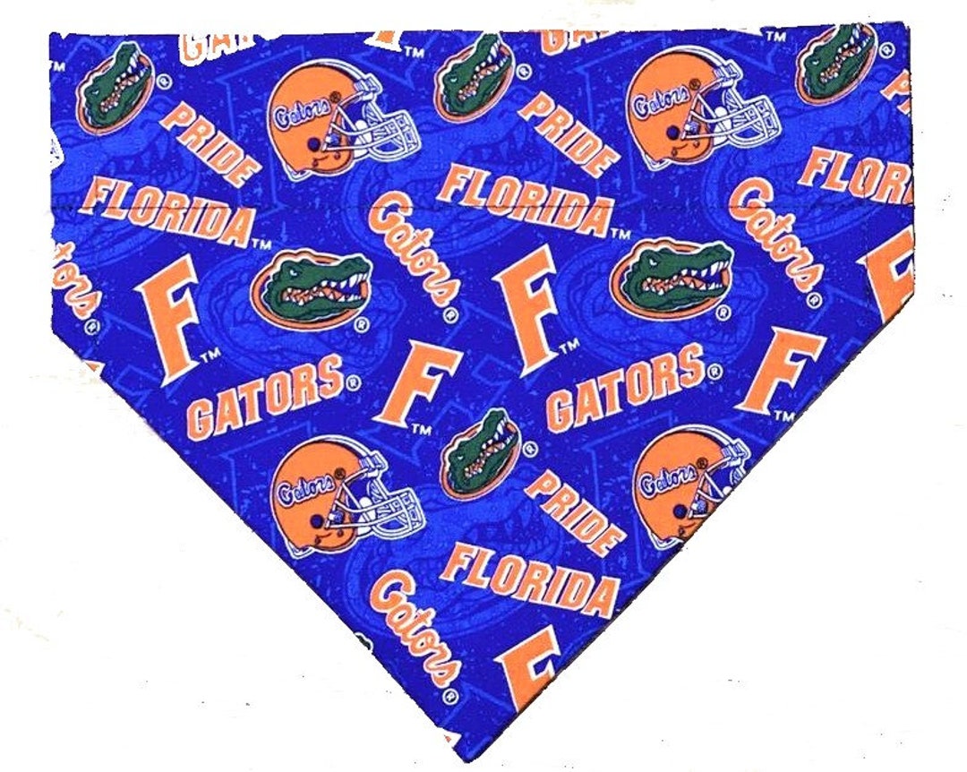 University of Florida Gators Dog Bandana Florida Gators Dog Etsy