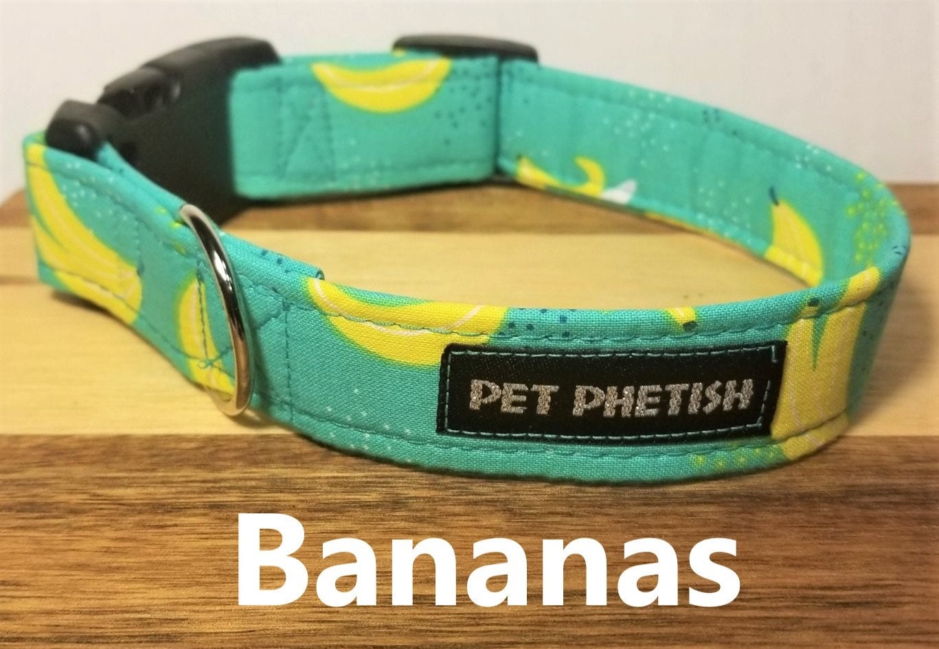 Banana Dog Collar Custom Tropical Dog Collar Designer Fruit Etsy
