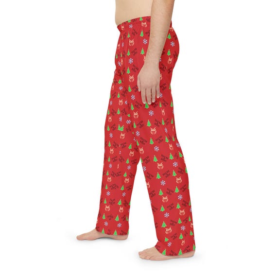Mens Pajama Pants Christmas Pajama Pants Christmas Gifts for Him Boyfriend Pajamas Owl Gifts Youre a Hoot Etsy Canada