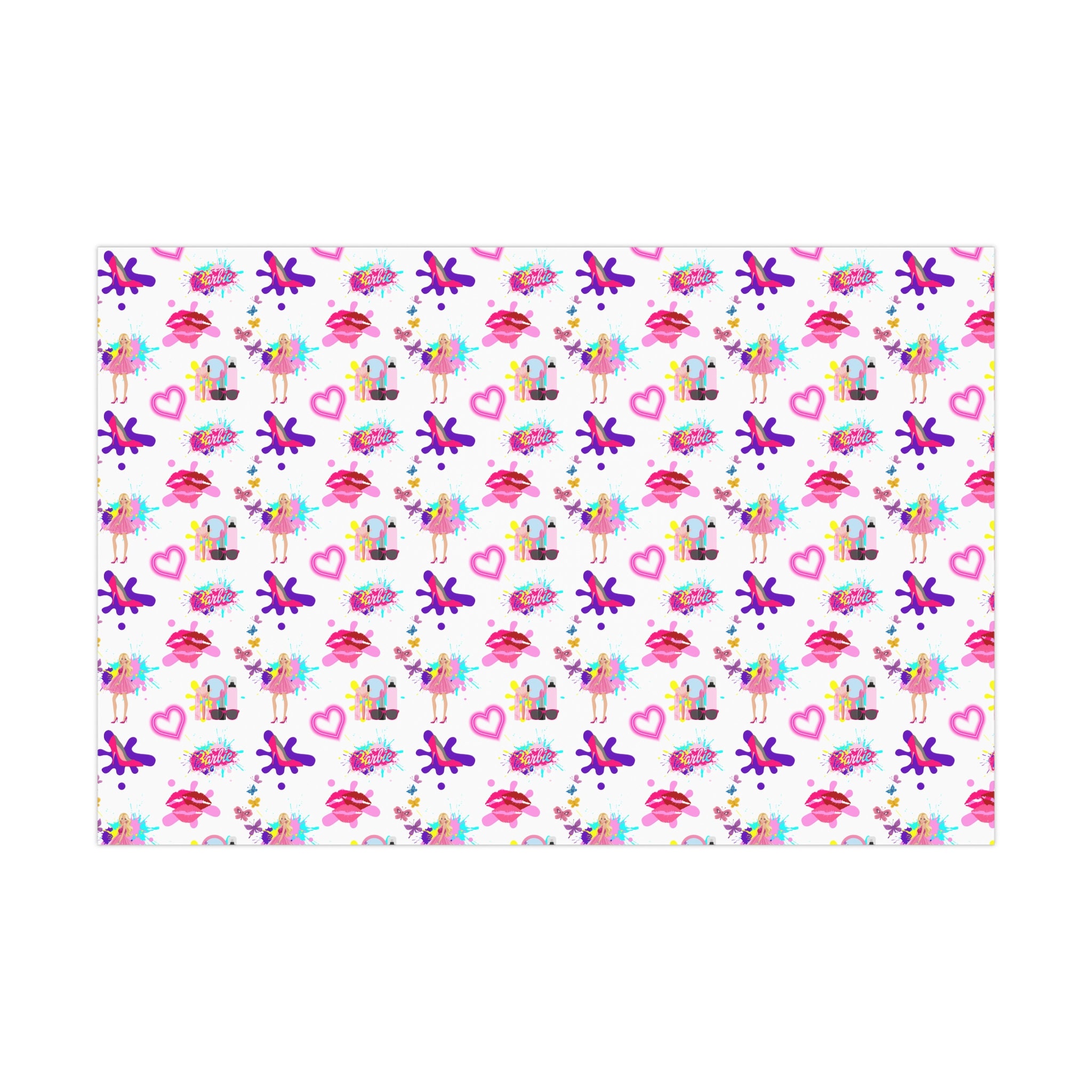 Barbie Gift Wrap Papers Wrapping Paper Etsy