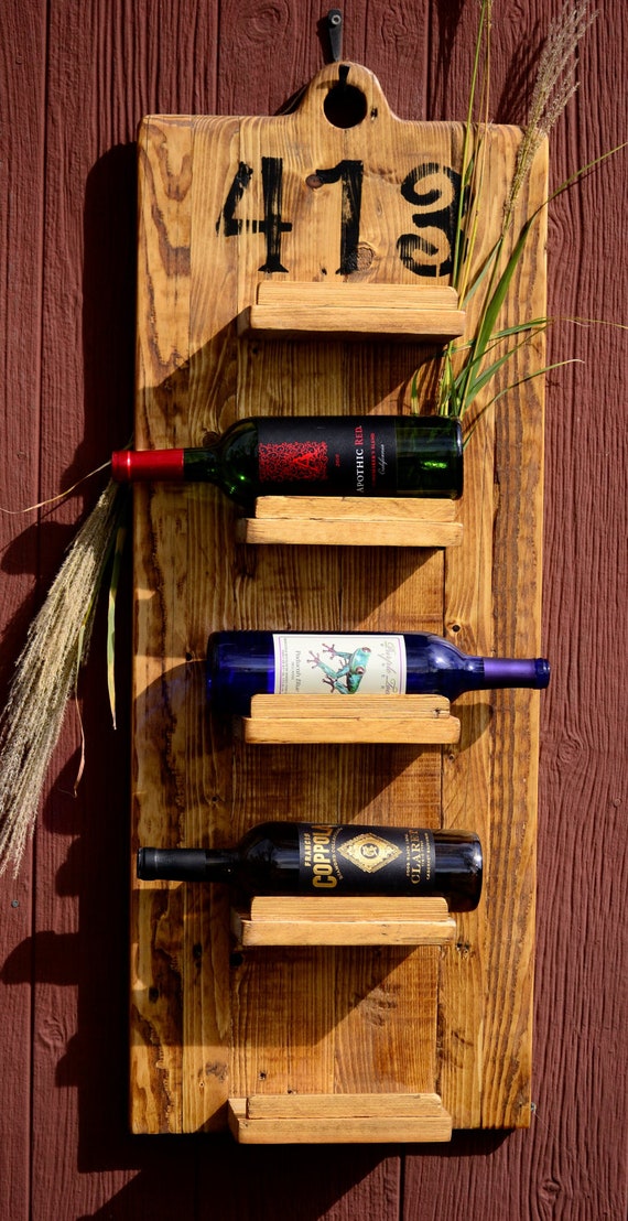Items similar to The Tuscan wall mount wine rack on Etsy