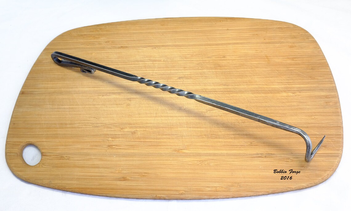 BBQ 16 R.H. Steak Meat Pig Tail Turner Flipper Hand Etsy