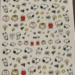 1 STÜCKE 3D Cartoon Snoopy Nagelaufkleber Cartoon Sticker Nagelaufkleber Für Nägel Dekoration Aufkleber Kostenloser Versand aus den USA
