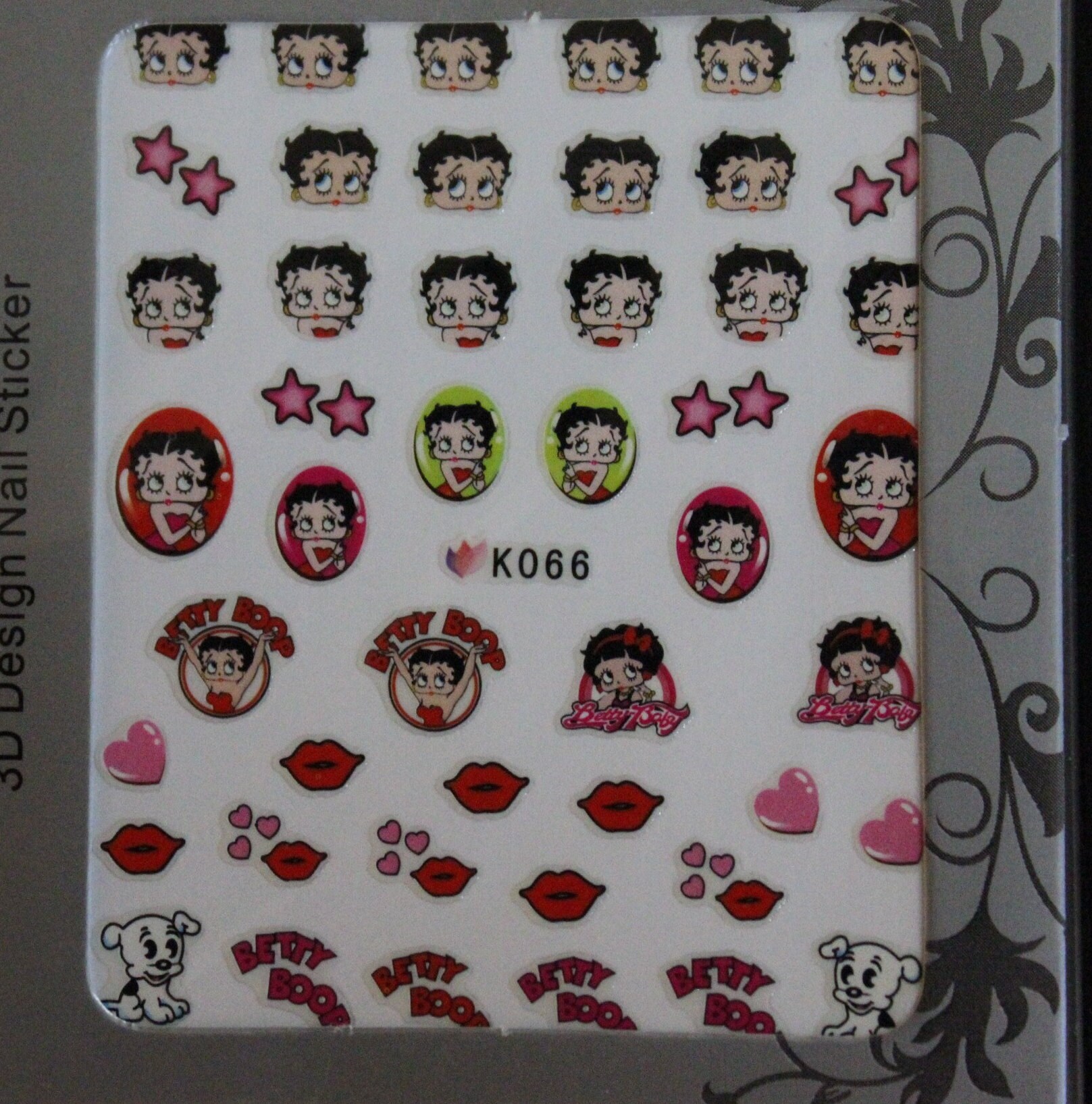 Betty Boop Nail Art 3D Decal 49 Pcs Stickers USA Seller Free Shipping ...