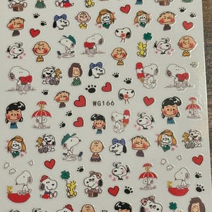 1 STÜCKE 3D Cartoon Snoopy Nagelaufkleber Cartoon Sticker Nagelaufkleber Für Nägel Dekoration Aufkleber Kostenloser Versand aus den USA
