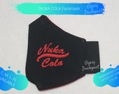 Fallout Mask Nuka Cola face mask Washable Reusable Double Layered Face Covering Face Mask Made in USA