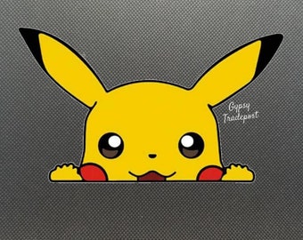 Pikachu Decal Etsy