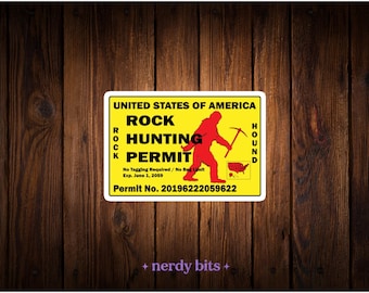 Rockhounding Permit – Rockhound Sticker