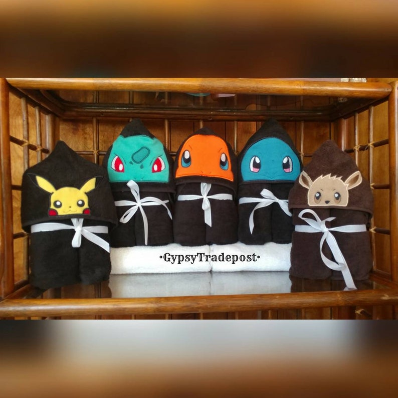 pikachu hooded towel