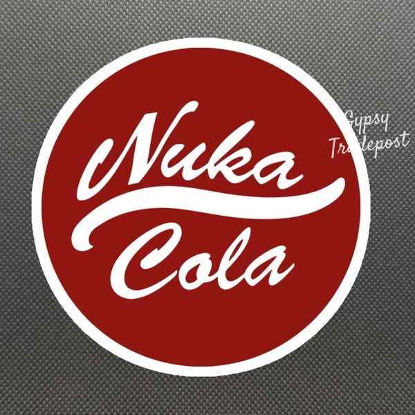 Gamer Stickers: Nuka Cola Label | Water bottle Sticker | Waterproof Sticker | Laptop Sticker | Vinyl Sticker | Art |Decal |