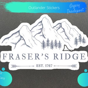 T.V. Stickers: Outlander | Water bottle Sticker | Waterproof Sticker | Laptop Sticker | Vinyl Sticker | Art |Decal |