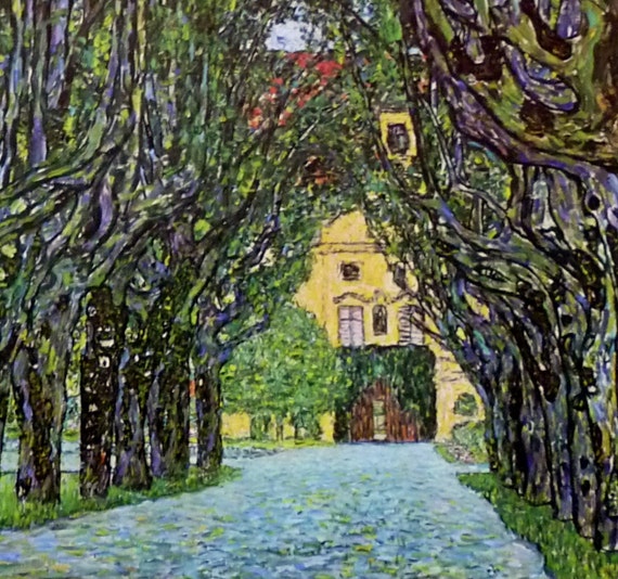 Avenue In Schloss Kammer Park By Gustav Klimt Vintage Etsy