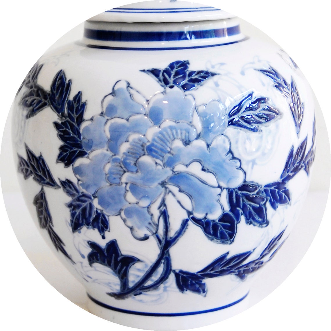 Chinoiserie Classic Ginger Jar Ginger Jar With Lid Etsy