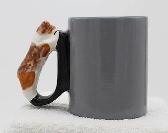 Australian Shepherd Mug Red Merle Tan Aussie Handle Coffee Cup Dog Lover Novelty Cup Drinkware