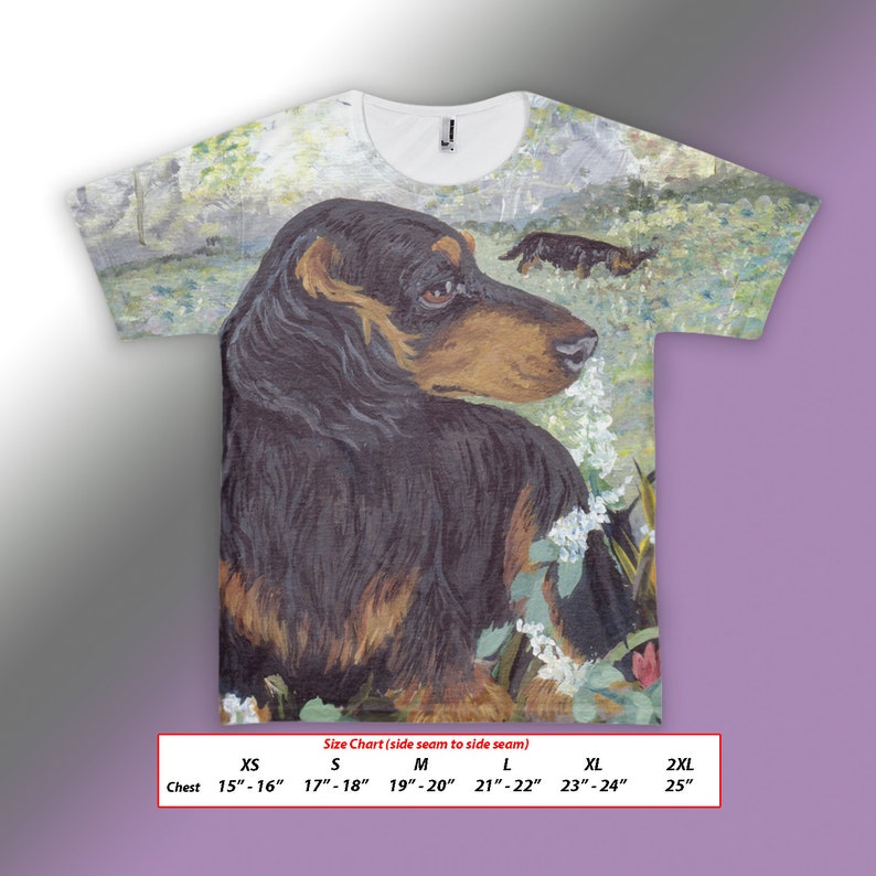 Dachshund Long Haired T Shirt Puppy Dreamer Long Haired Etsy