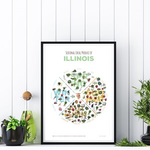 ILLINOIS INSTANT Digitale Datei von IL In Season Produce Chart