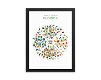 INSTANT FLORIDA Digital Download of FL Seasonal Produce Chart