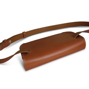 Handmade Women's Leather Belt Bag / Waist Bag / Hip Bag Handmade in the US from Vegetable Tanned Leather More colors avaliable image 4
