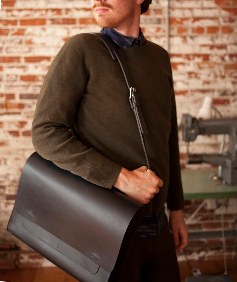 Work Bag / Messenger Bag / Laptop Bag Midnight Blue Etsy UK