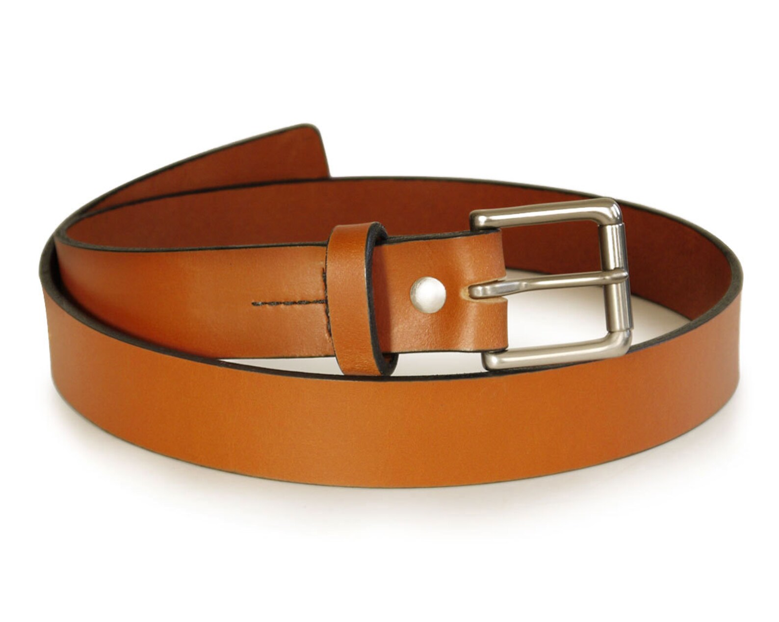Men's Handmade Light Brown Leather Belt 1.25 Wide - Etsy