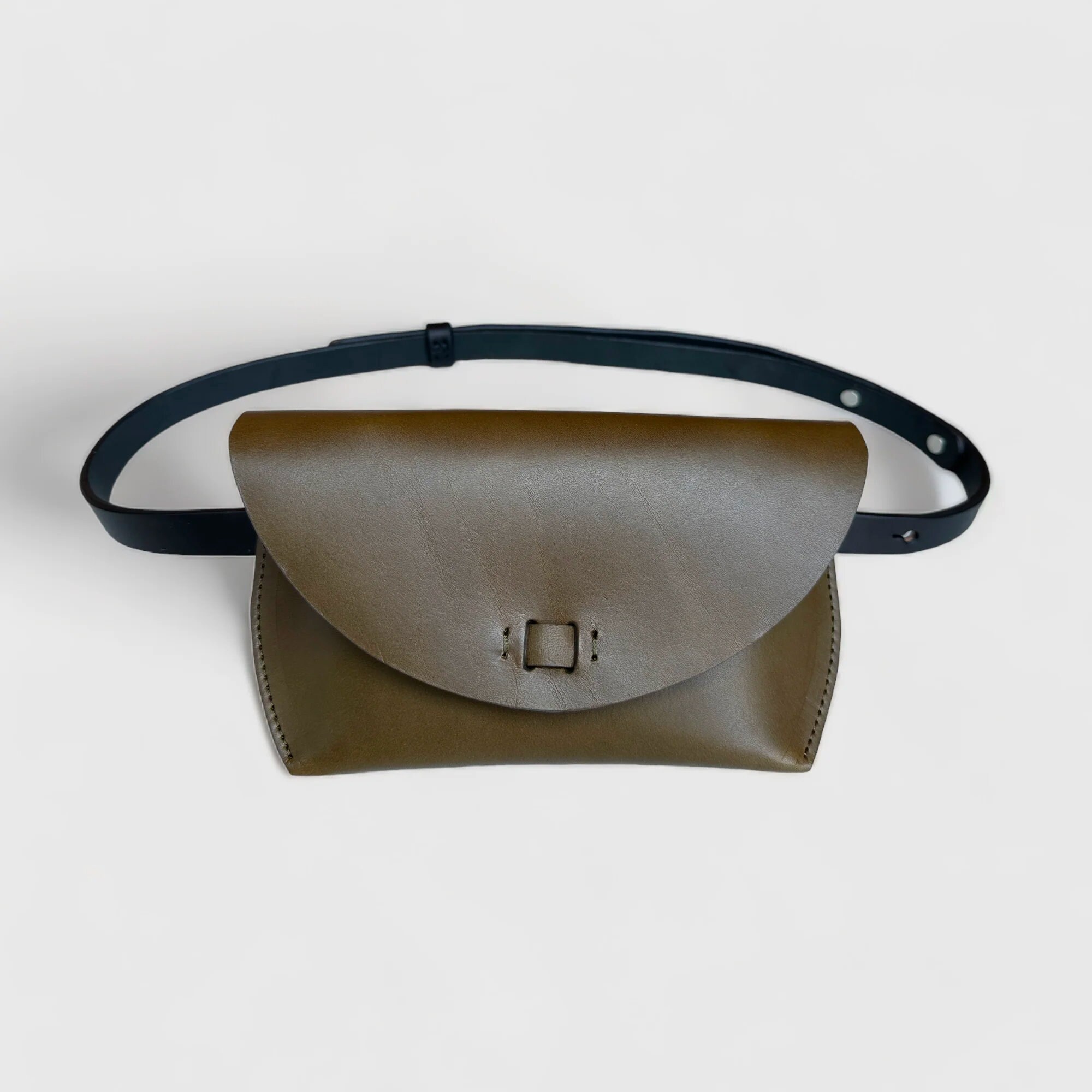 Women s Leather Belt Bag Waist Bag Cross Body Bag Handmade in the US From Vegetable Tanned Leather Juniper Green Etsy UK